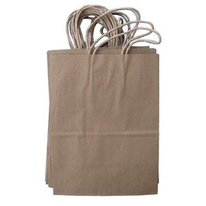 Set of 13 bags Natural Kraft Paper Bags Size: 8" x 4.75" x 10.5" Party, Gift Bag